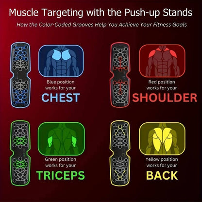Multifunctional Foldable Push-Up Board for Portable Strength Training - Ideal for Home Gym Workouts for Men and Women