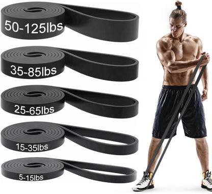 Resistance Bands Set for Exercise and Physical Therapy - Ideal for Body Stretching and Muscle Training for All Fitness Levels
