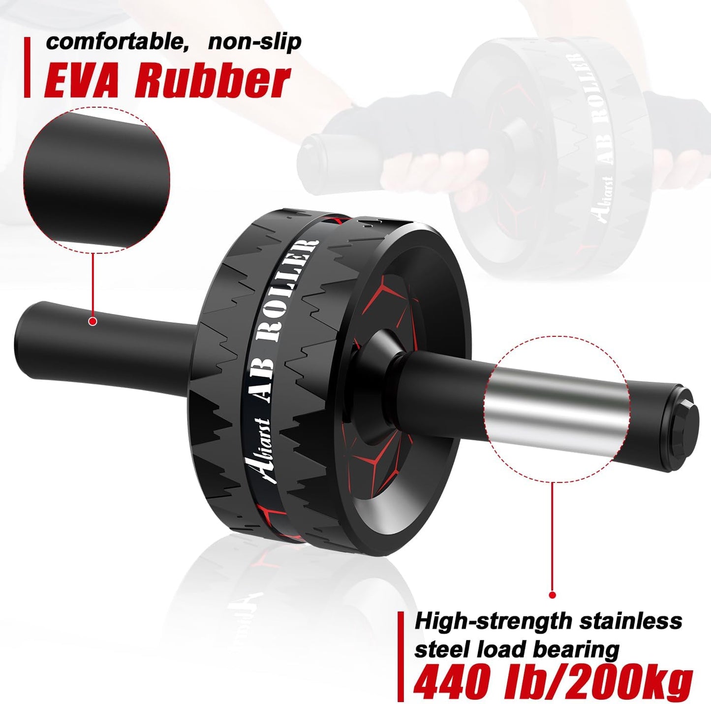 Transform Your Core with the Ultimate Ab Roller Wheel - Perfect for Home Workouts, Includes Knee Pad Accessories!