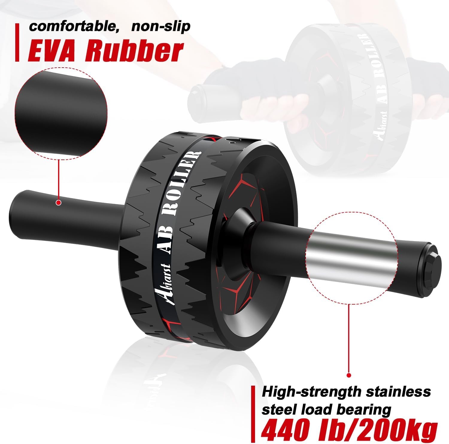 Transform Your Core with the Ultimate Ab Roller Wheel - Perfect for Home Workouts, Includes Knee Pad Accessories!