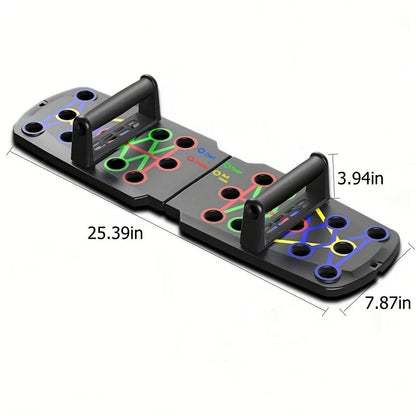 Multifunctional Foldable Push-Up Board for Portable Strength Training - Ideal for Home Gym Workouts for Men and Women
